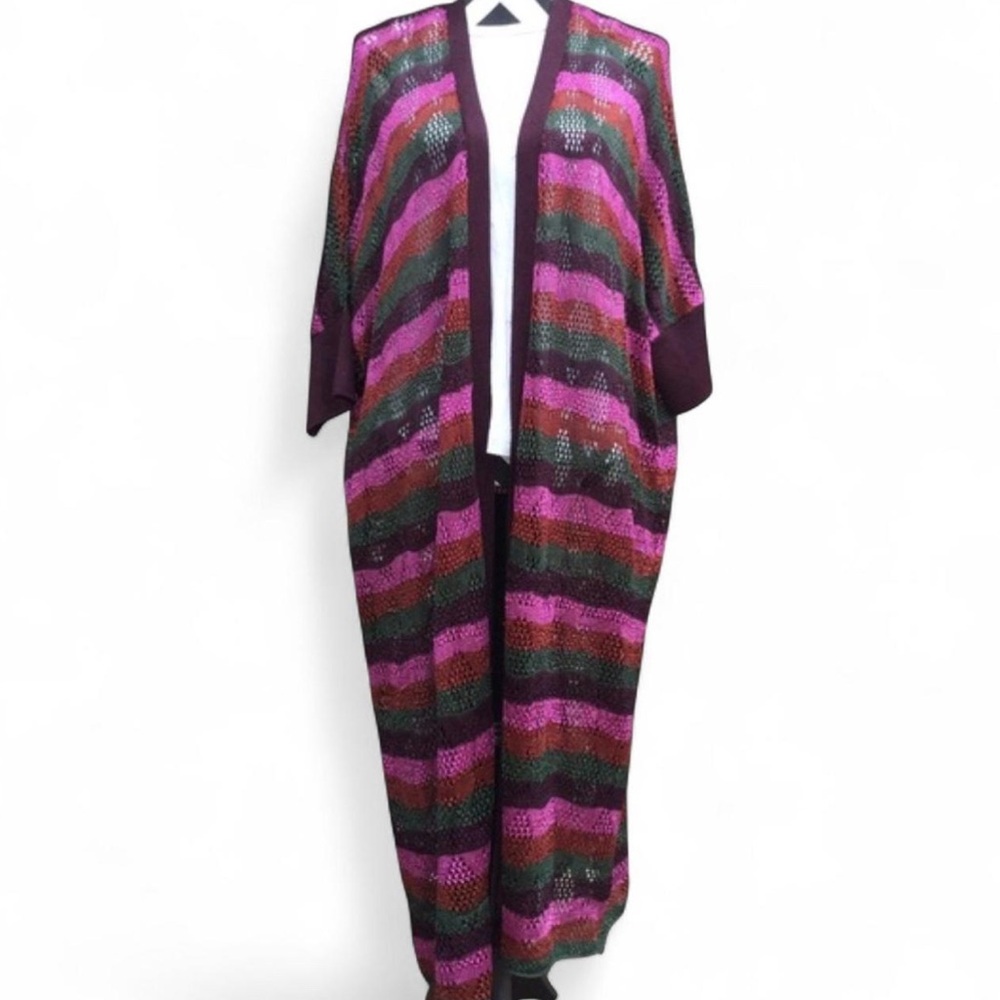 Zara‎ Long Open Knit Cardigan
